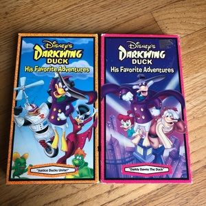 Set of 2- Disney’s Darkwing Duck VHS tapes
